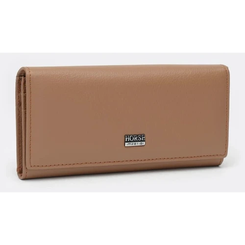 Женский кошелек Horse Imperial бежевый (K1a0001-beige): Материал Натуральная кожа