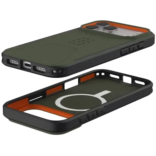 Чехол для iPhone Urban Armor Gear UAG Civilian Magsafe Olive/Orange (114546117297) for iPhone 17 Pro Max