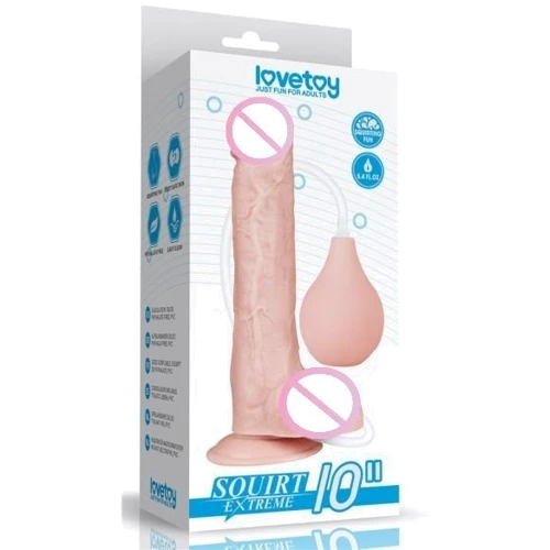 Фаллоимимтатор с семяизвержением LoveToy Squirt Extreme Dildo Flesh 11''