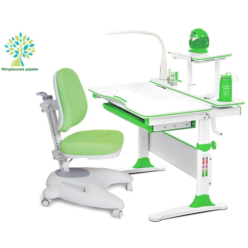 Комплект Evo-kids (стіл + полку + крісло + лампа) Evo-30 Z (дерево) з лампою: Вік дитини від 4-х років