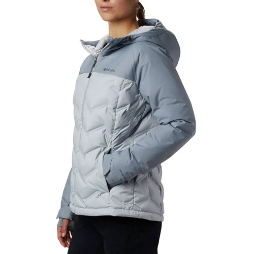 Пуховик Columbia Grand Trek Down Jacket 1859641-031 44 сірий зимовий з капюшоном: Сезон Зима