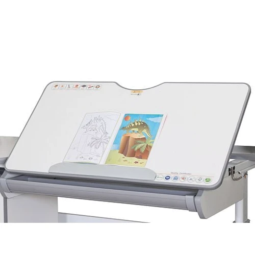 Детский стол Mealux Hamilton Multicolor BL Lite (BD-680 W/G MC + BL Lite): Особенности Регулировка высоты, Регулировка угла наклона столешницы