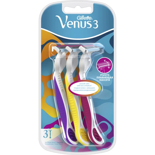 Gillette Simply Venus3 Plus Станки для бритья одноразовые 3 шт.