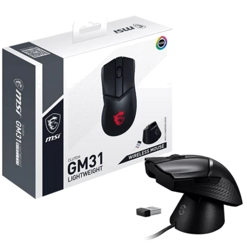 Мышь MSI CLUTCH GM31 LIGHTWEIGHT WIRELESS (S12-4300980-CLA): Эргономика для правой руки