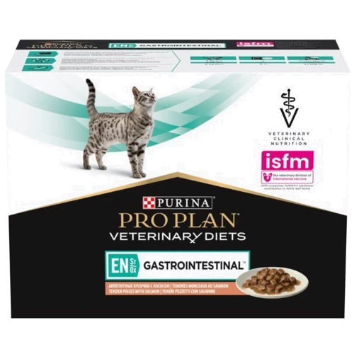 Вологий корм Pro Plan Veterinary Diets EN Gastrointestinal з лососем 10x85 г (7613035983359): Клас супер преміум