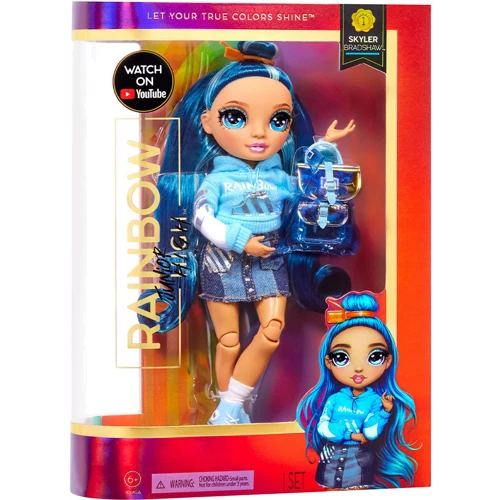 Кукла Rainbow High серии Junior - Скайлер Бредшоу (с аксессуарами): Высота, см 23