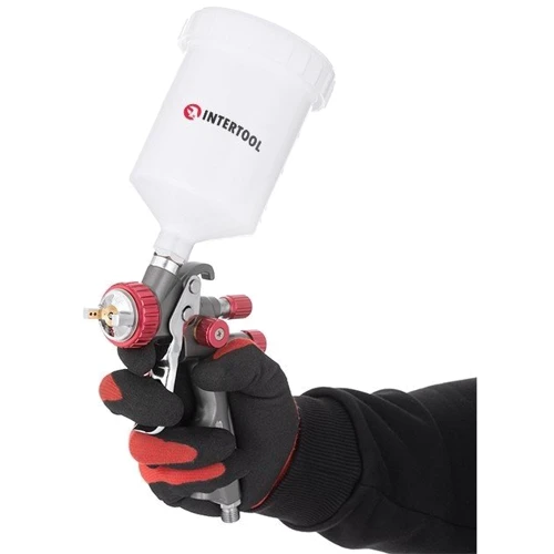 Краскопульт пневматический Intertool LVLP TEFLON профессиональный, форсунка 1.4мм (PT-0144) фото 7