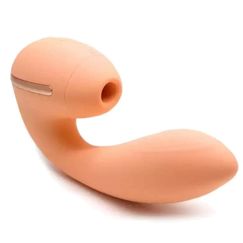 Вакуумный вибратор Kistoy Tina Mini Orange, вагинально-клиторальный