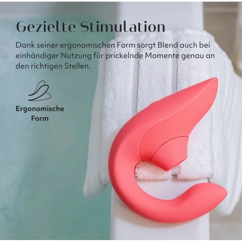 Вибратор кролик с вакуумной стимуляцией Womanizer Blend Vibrant Rose