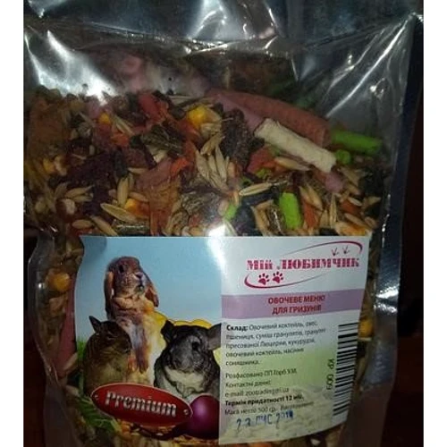 Мой Любимчик Premium овощное меню для грызунов 10 кг