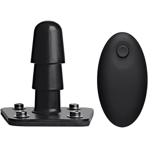 Набор для страпона Doc Johnson Vac-U-Lock VIBRATING Dual Density ULTRASKYN Set