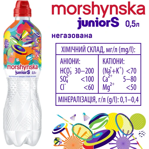 Вода Моршинська JuniorS минеральная природная столовая негазированная 12х0.5 л (DS48200170018301) фото 6