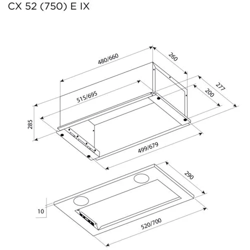 Вытяжка Pyramida CX 52 (750) E IX фото 5