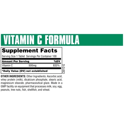 Universal Nutrition Vitamin C Formula 100 tabs: Пол Унисекс