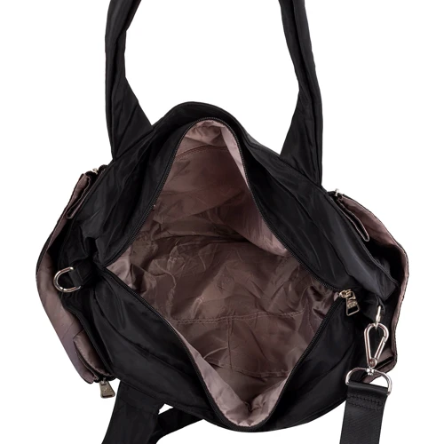 Женская спортивная сумка Epol черная (VT-6016-01-black): Фактура Тканая