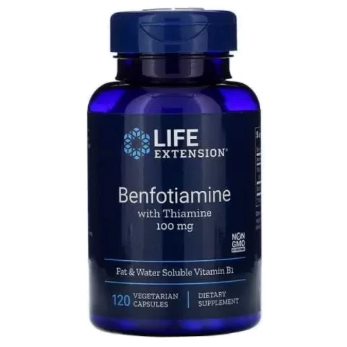 Life Extension Benfotiamine 100 mg Бенфотіамін 120 капсул