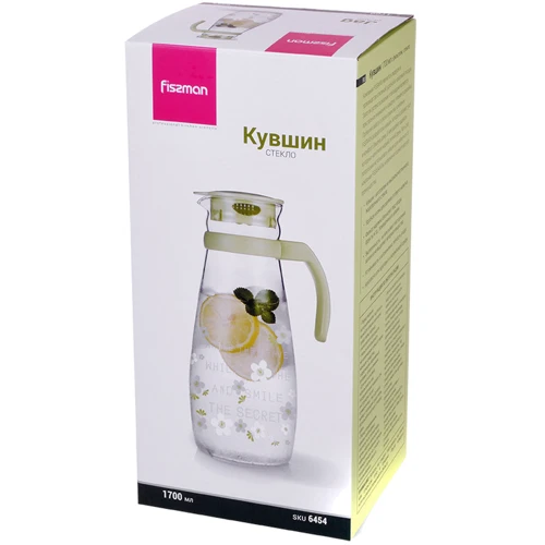 Глек Fissman з фільтром 1700 мл (6454): Обсяг графина, мл 1700