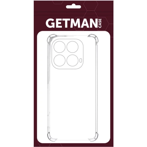 Чехол для телефонов TPU Case GETMAN Ease logo Full Camera Transparent for Infinix Note 40 4G: Тип накладка на заднюю часть