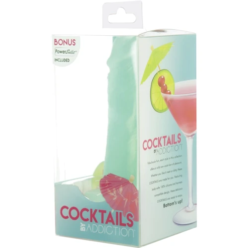 Фаллоимитатор на присоске ADDICTION Cocktails Mint Mojito