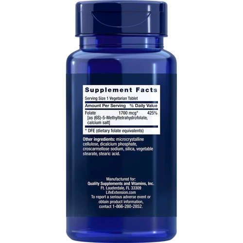 Life Extension Optimized Folate 1700 mcg Фолат оптимизированный 100 таблеток: Тип Витамин B