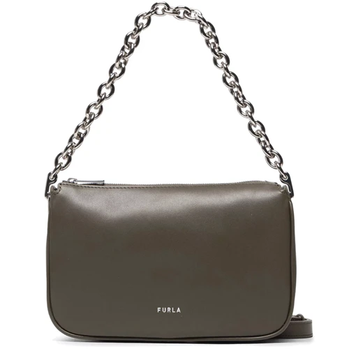 Женская сумка через плечо Furla Moon S Shoulder темно-зеленая (WB00356AX0733S1C00)