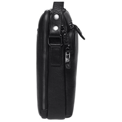 Мужская сумка планшет Giorgio Ferretti черная (5270-8-black): Фактура Матовая, Зернистая