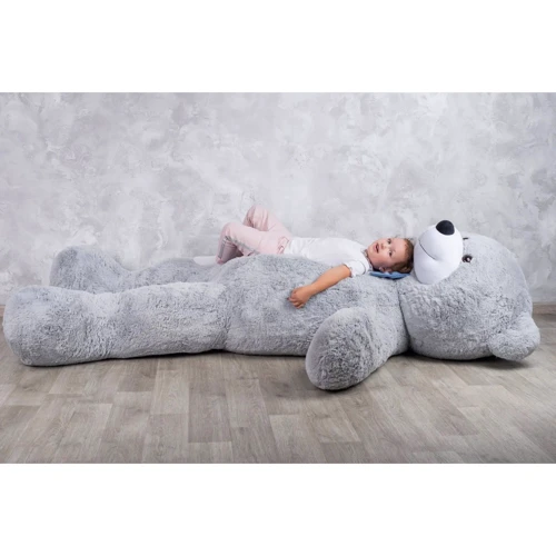 Мягкая игрушка Уильям 250 см серый