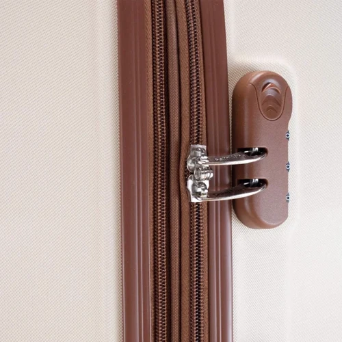 Валіза Semi Line 24" (M) Beige (T5709-2): Застібка Блискавка