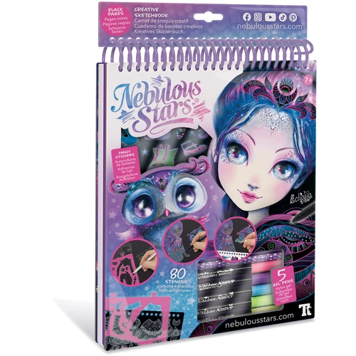 Набор для творчества Nebulous Stars Скетчбук: Эклипсия, черные листы (11121): Производитель Nebulous Stars
