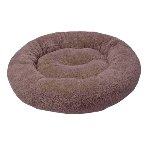 Лежак для собак Ferplast Plush Simit круглый 52 см 12 кг коричневый (VR01//8140)