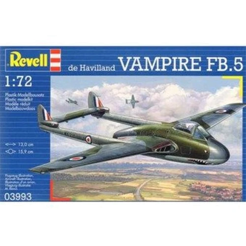 Revell (1:72) Самолет (1945г.,Великобритания) Vampire Mk.I RAF (03993): Производитель Revell