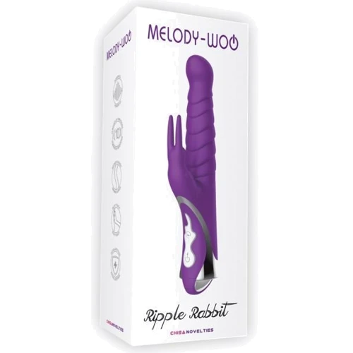 Вибромассажер Chisa Ripple Rabbit, Purple
