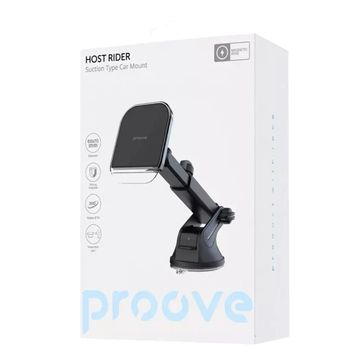 Держатель Proove Car Holder Host Rider Suction Type Car Mount Black (CHHR00000001) фото 5