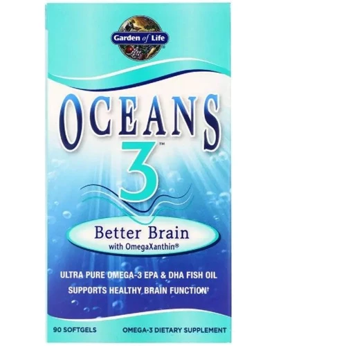 Garden of Life Oceans 3 Better Brain with OmegaXanthin Комплекс Для Підтримки Мозку З Омега-Ксантином 90 капсул