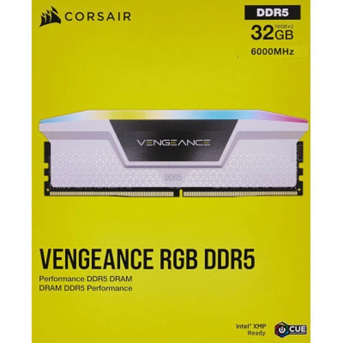 Corsair 32 GB (2x16GB) DDR5 6000 MHz Vengeance RGB (CMH32GX5M2E6000C36W): Тип DDR5