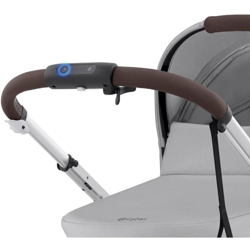 Прогулочная коляска Cybex eGazelle S SLV Stone Grey с электродвигателем и функцией укачивания (524000523) фото 14