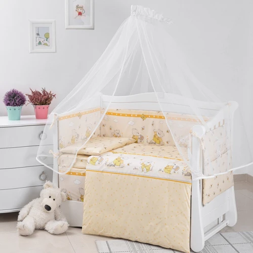 Бампер Twins Comfort Пухнасті ведмедики жовтий (2051-C-014)