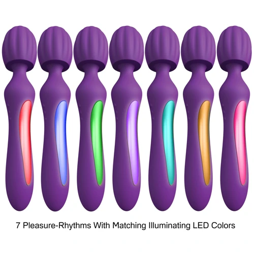 Kama Sutra Bhangra Full Body Massager - унивесальный вибромассажер со сменными насадками, фиолетовый