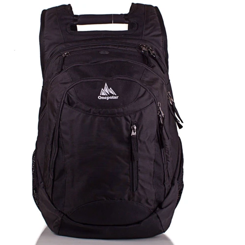 Мужской рюкзак Onepolar черный (W1359-black): Материал Полиэстер