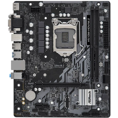 ASRock H510M-HDV/M.2 microATX 2xDDR4 3200, M2, HDMI,DVI-D,D-SUB