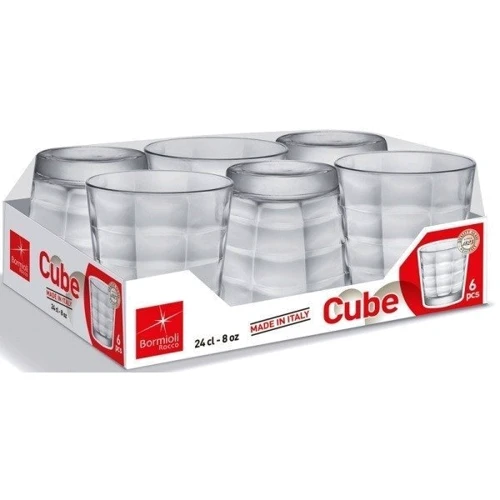 Набор стаканов Bormioli Rocco Cube низких 245 мл 6шт (128755VTD021990): Тип Набор стаканов