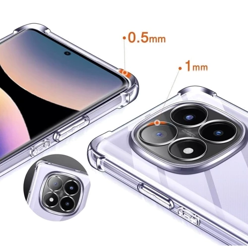 Чехол для телефонов BeCover TPU Case Anti-Shock Clear for Xiaomi Redmi Note 14 Pro 4G (713036): Материал TPU (термополиуретан)
