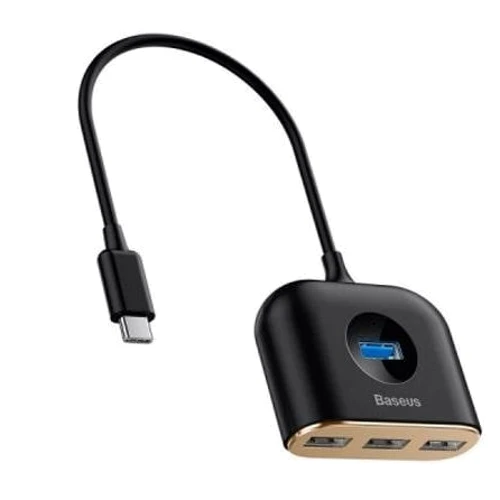 Адаптер Baseus Adapter USB to USB 3.0+3xUSB 2.0 Black (CAHUB-AY01): Додаткові роз'єми USB OTG