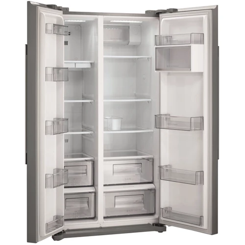 Холодильник Side-by-Side Gorenje NRS9181VX: Расположение морозильной камеры Нижнее