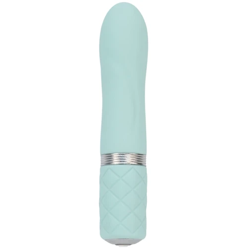 Роскошный вибратор PILLOW TALK - Flirty Teal с кристаллом Сваровски