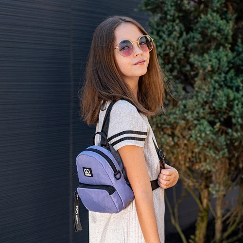 Мини рюкзак-сумка GoPack Education Teens 181XXS-3 фиолетовый (GO24-181XXS-3): Тип Стильный рюкзак-сумка