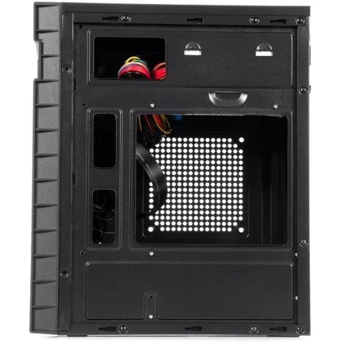Корпус QUBE QB27M 400W Black (QB27M_MN4U3): Материал передней панели пластик
