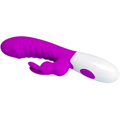 Вибромассажер для стимуляции точки G и клитора LYBAILE Pretty Love Naughty Bunny Purple (BW-500071)