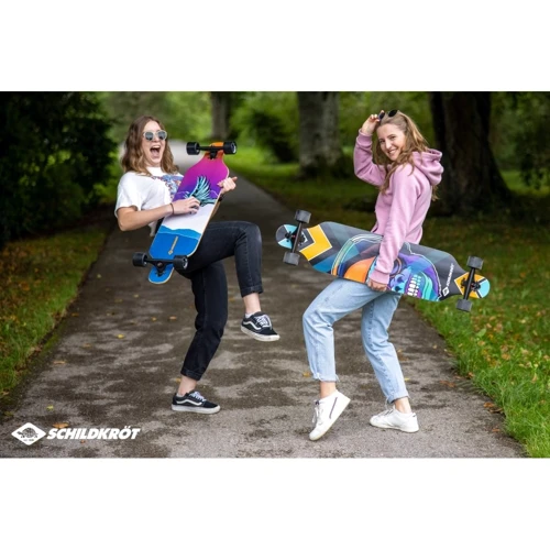 Скейтборд Schildkröt Longboard Freeride 41" - God Feather 20 чорний мультиколор Уні Max:100 кг (510691) фото 3