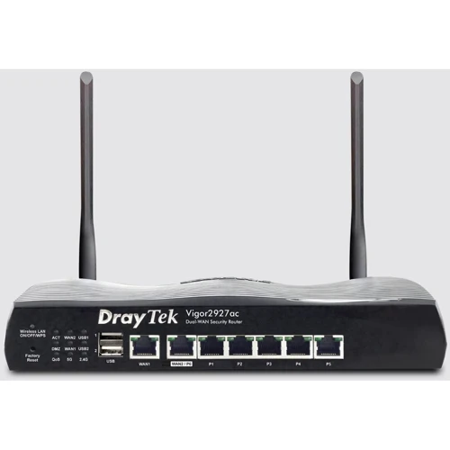 Маршрутизатор Wi-Fi DrayTek Vigor2927ac: Количество LAN портов 6